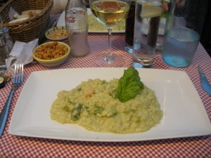 DSCN2480 Risotto with asparagus and shrimp