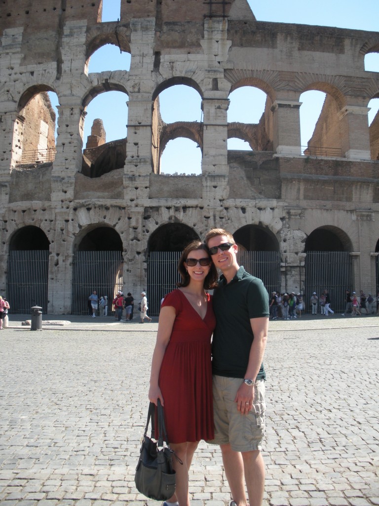 Ann Taylor and Dan at the Colosseum