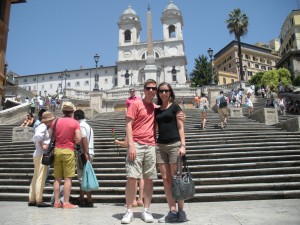 Dan and Ann Taylor at the Spanish Steps