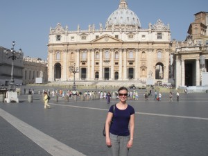 Ann Taylor at St. Peter's Square