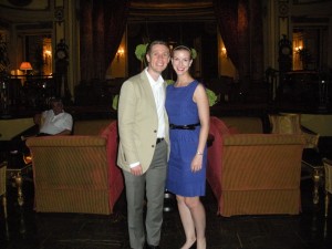 Dan and Ann Taylor, ready for the opera