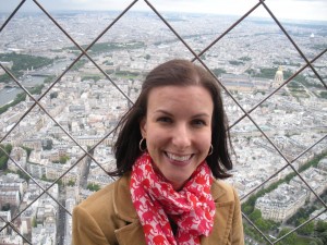 Ann Taylor atop the Eiffel Tower