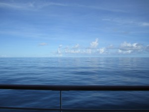 The seas were nice and calm like this for just about the whole trip -- so nice!