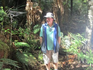 Our Puketi Forest tour guide sure loves to talk about trees