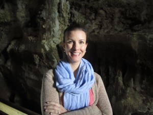 Ann Taylor shows no fear in the face of the Kawiti Caves