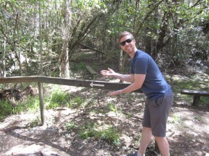 Dan knows where to go next on our bush walk