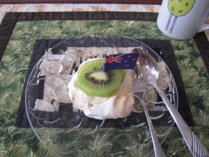 Pavlova dessert, a New Zealand tradition