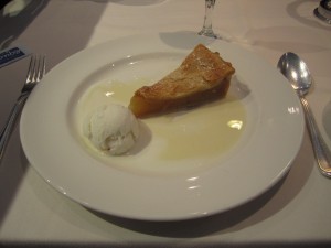 Deep dish apple pie a la mode